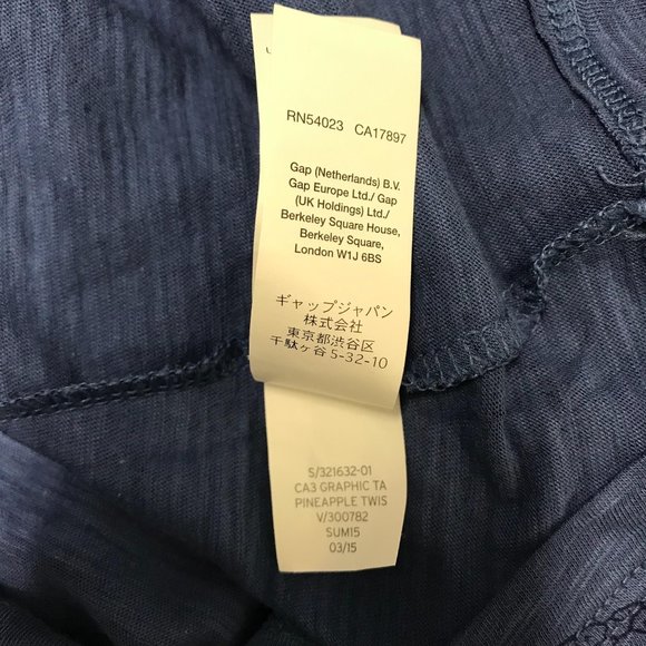 Gap Body Womens Blue Pineapple Print Scoop Neck Tank Top Size XL - Picture 7 of 7